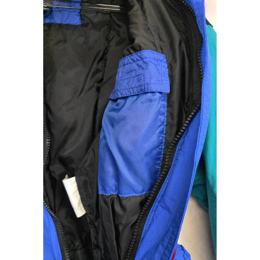 Vintage Inside Edge Ski Suit Youth L‎ Blue Retro Colorblock One Piece Snowboard